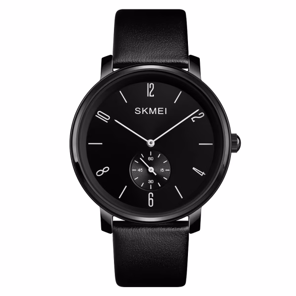 Skemei Japan Movt Quartz Men Watch Leather Stainless Steel Back - Image 3